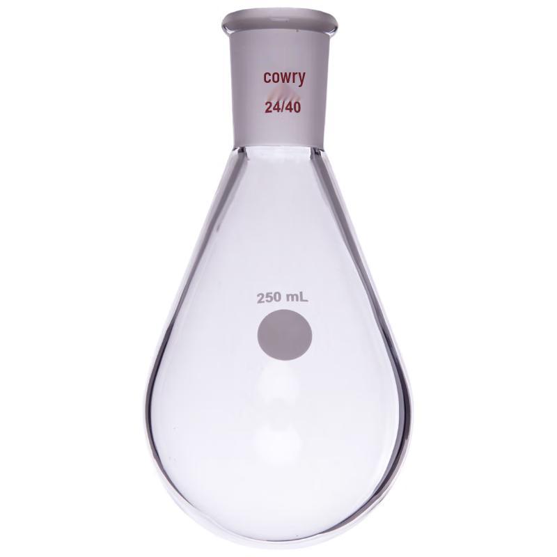 Thick Wall High Borosilicate Glass Pear-Shaped Flask with Ground Joint 250 мл