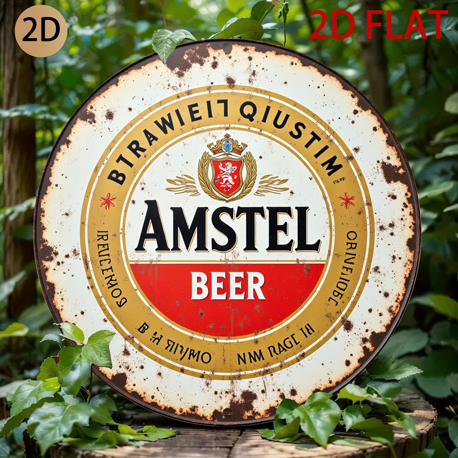 Vintage Amstel Beer Retro Bar Decor Metal Tin Sign 20x30cm(7.8x11.8inch)