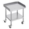 VEVOR Stainless Steel Work Table 61x71.1 Cm Commercial Food Prep Table W/ 4 Casters