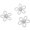 3Pcs Shoe Brooch Cute Colours 6cm Rhineston Wide Flower Shape Clothing Brooch for Shoes Bag Wedding Dress