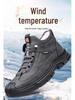 Men's Northeast High-Top Waterproof Snow Boots - Winter Warm, Plus Velvet, Trendy, and Protective.