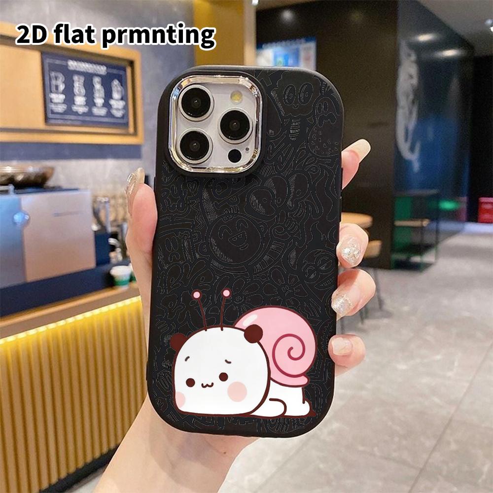 Phone Case: 2D Flat Design Suitable for iPhone 18 17 16 15 14 13 Pro Protective Case, Couple Style, Antenna On Top, Christmas and Halloween Gift