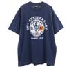 FRUIT OF THE LOOM BEST 90s Made In USA Old 25th ANNIVERSARY Engine 41-2 Short Sleeve T-shirt Men's Used