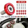 10PCS Fasteners Fender Washer Bumper Engine Concave Car License Plate M6 Screws for Honda Toyota BMW Universal Car Styling