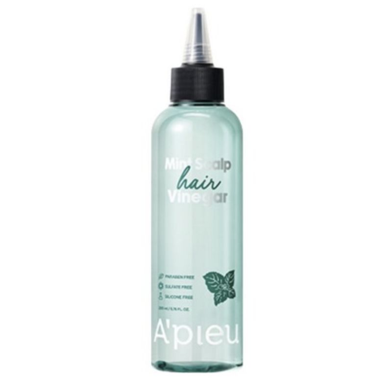 A PIEU Mint Scalp Hair Vinegar 200ml | Refreshing Cooling Scalp Care Treatment for Oily & Itchy Scalp 1pcs