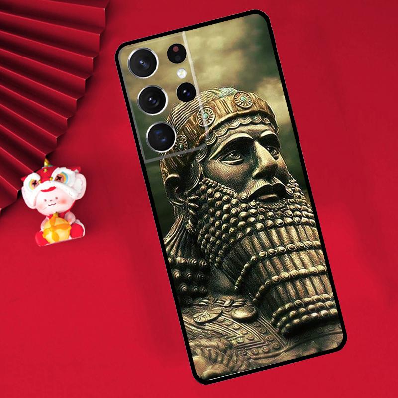 

Assyrian Lamassu Winged Bull Case For Samsung Galaxy S24 S23 Ultra S22 Note 10 Plus Note 20 S9 S10 S21 FE S20 FE Cover Galaxy S23Ultra