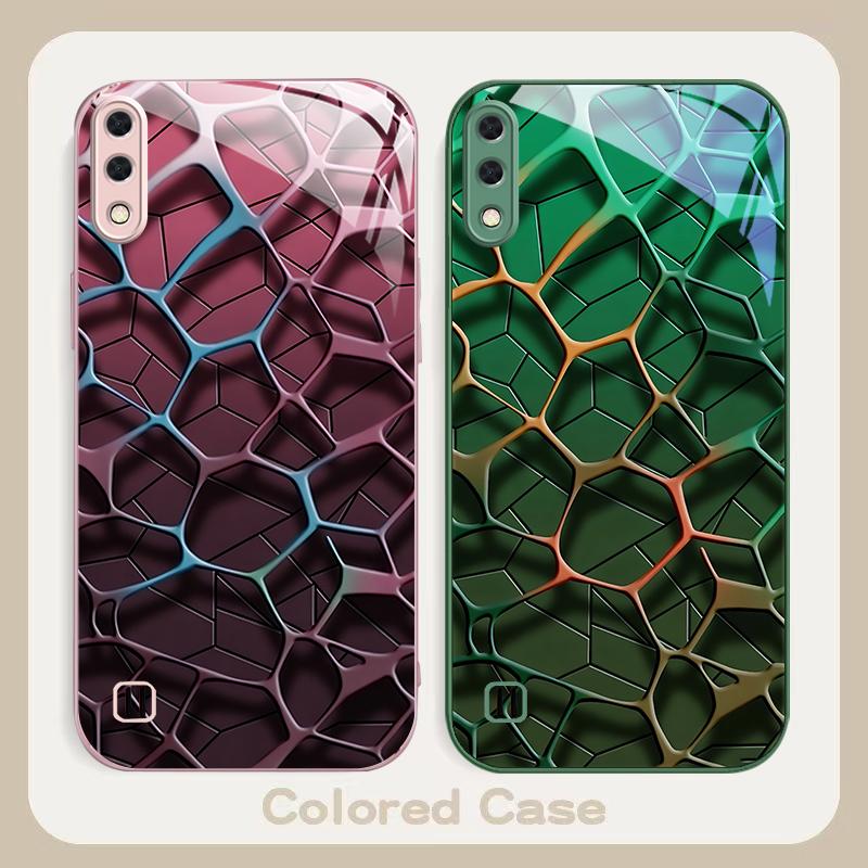 Abstract geometric art For Samsung A01 A02 03 Core 04 05 06 10 12 13 14 5G 15 16 M02 12 Note 8 9 10 20 glass Ultra phone case