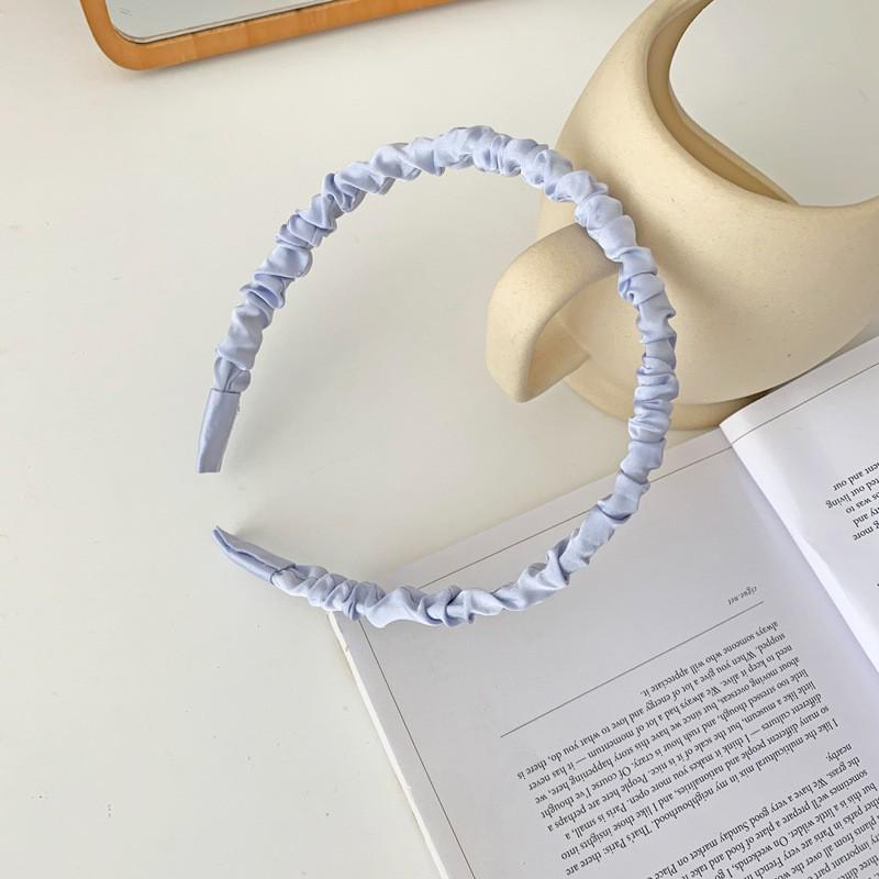 French Retro High Crown Wide-Brimmed Plush Headband for Face Washing and Outings