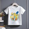 Young Boy Toy Airplane Print Fashionable Casual T-shirt Soft Comfortable Summer Kid Round Neck Short Sleeve T-shirt Clothing