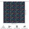 Floral Shower Curtain Botanical Print Nature Theme Bathroom Decor Vintage Style Waterproof Fabric Liner For Spa