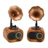Bluetooth Speaker Retro Phonograph Shape Rechargeable Portable Wireless Stereo Radio