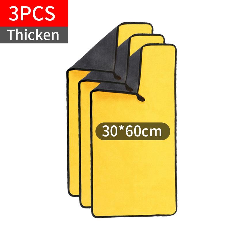 Ręcznik z mikrofibry do mycia samochodu, ściereczka do polerowania, szybkoschnąca ściereczka do czyszczenia domowego, ściereczka 30x30/40/60/65CM