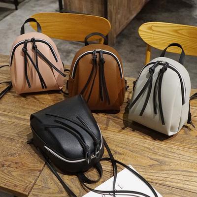 Bolsa de ombro mensageiro nova para primavera e verão de 2025, portátil, com zíper duplo e franja, mochila para estudante feminina, mini mochila feminina