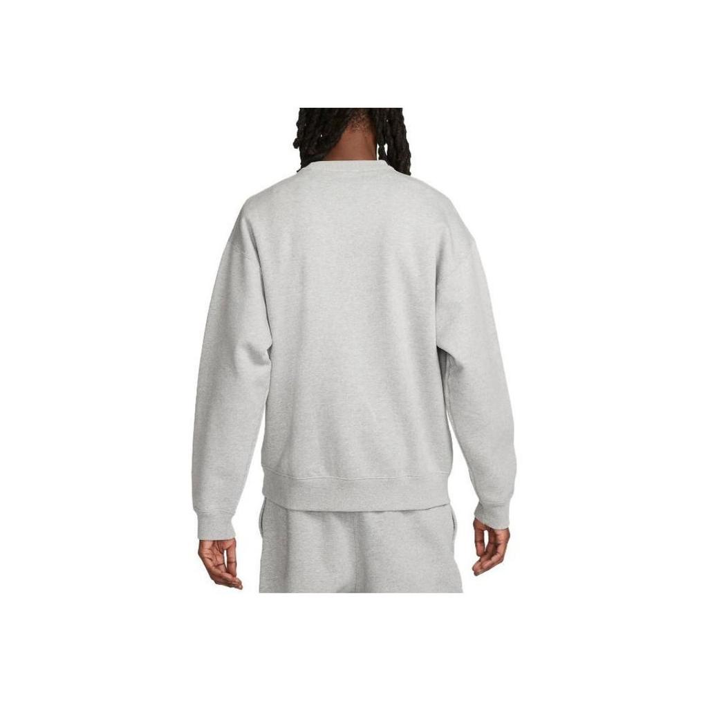 Nike Solo Swoosh Fleece Crewneck Grey Men Tops DX1361-063