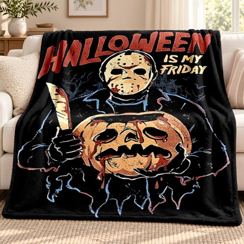 Friday the 13th blanket Flannel Blanket Soft Cozy Plush Throw for Sofa Bed Lightweight Home Decoration Outdoor camping