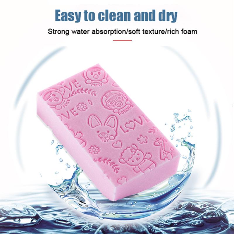 Bath Sponge Lace Printed Scrub Shower Baby Bath Scrubber Exfoliating Beauty Skin Care Sponge Face Cleaning Spa Bath Ball 1pc