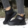 Fashion Winter Boots for Men 2024 New Plush Snow Boots Men outdoor fashion Ankle Boots Warm Black Cotton Platform Shoes men moccasins