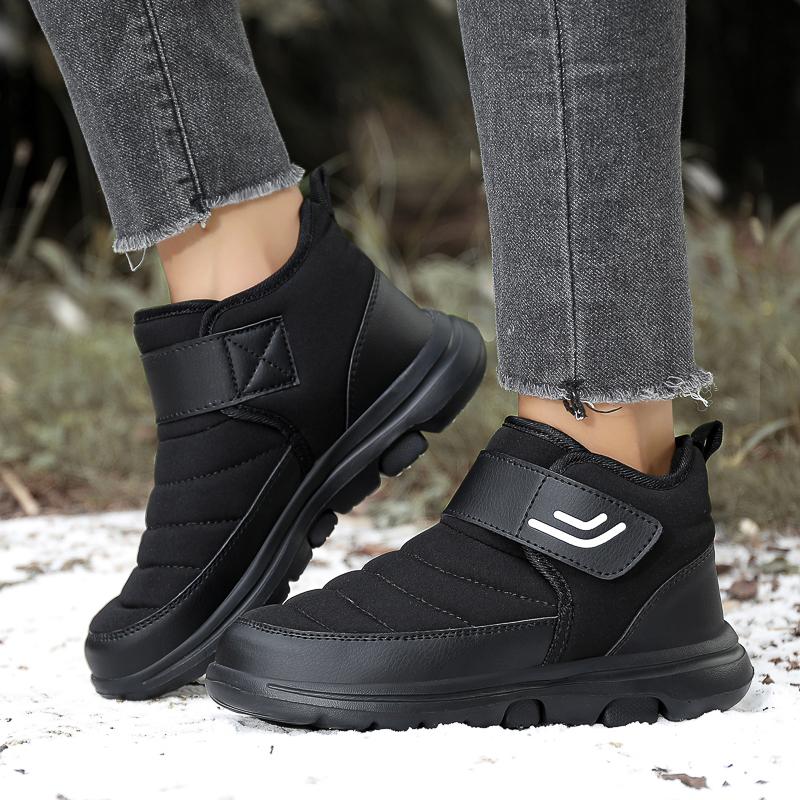 Fashion Winter Boots for Men 2024 New Plush Snow Boots Men Outdoor Fashion Ankle Boots Warm Black Cotton Platform Shoes Men Moccasins
