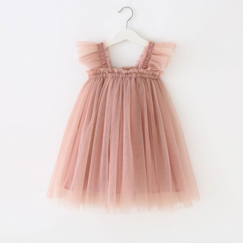 Girls Princess Dress Sleeveless Tulle Tutu Toddler Kids