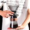 Kaffeefilterbecher Glas Tropf-Typ Handaufguss Kaffeefilterkanne Filterpapier V-förmig Tropfkaffee Zubehör