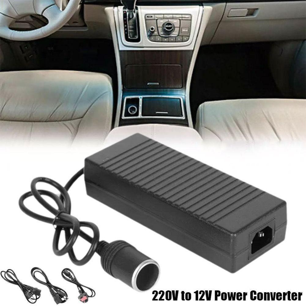220V to 12V Car Power Adapter 12V10A US/EU Plug Power Converter 180W Overload Protection AC to DC Adapter Car Refrigerator