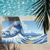 Katsushika Art Great Waves Cartoon Towel Towels For Beaches Yoga Studios Gyms Hot Springs Swimming Pools And Picnics