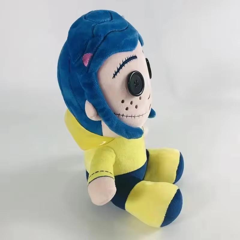 25cm Coraline Plush Doll Stuff Cartoon Figure Soft Pillow Ugly Cute Collection Dolls Room Kawaii Ornament Gift Birthday Kid Toys