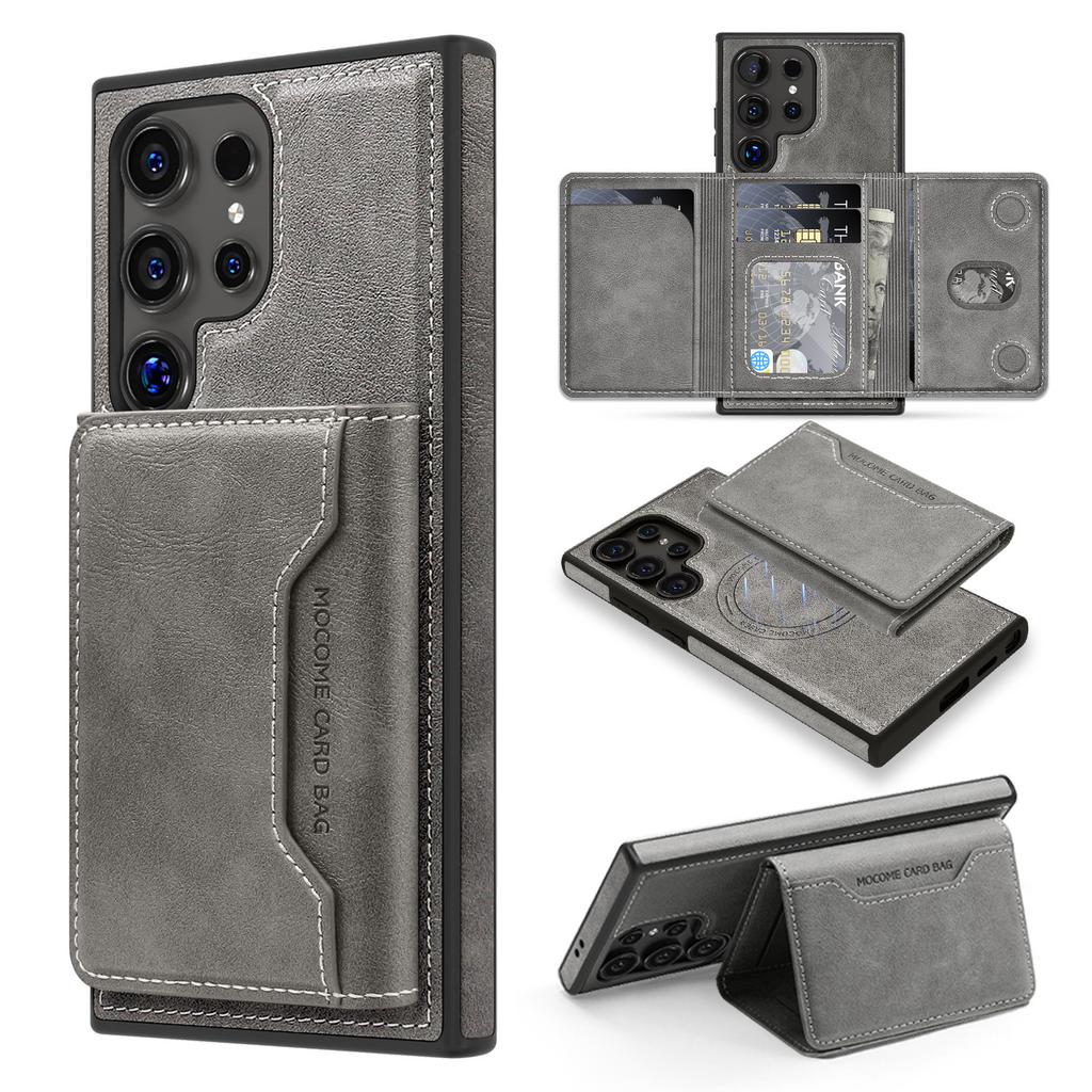 Suitable for Samsung S25 Ultra Mobile Phone Case S24 Multi Functional Powerful Magnetic Card Cover S23 Protection Case