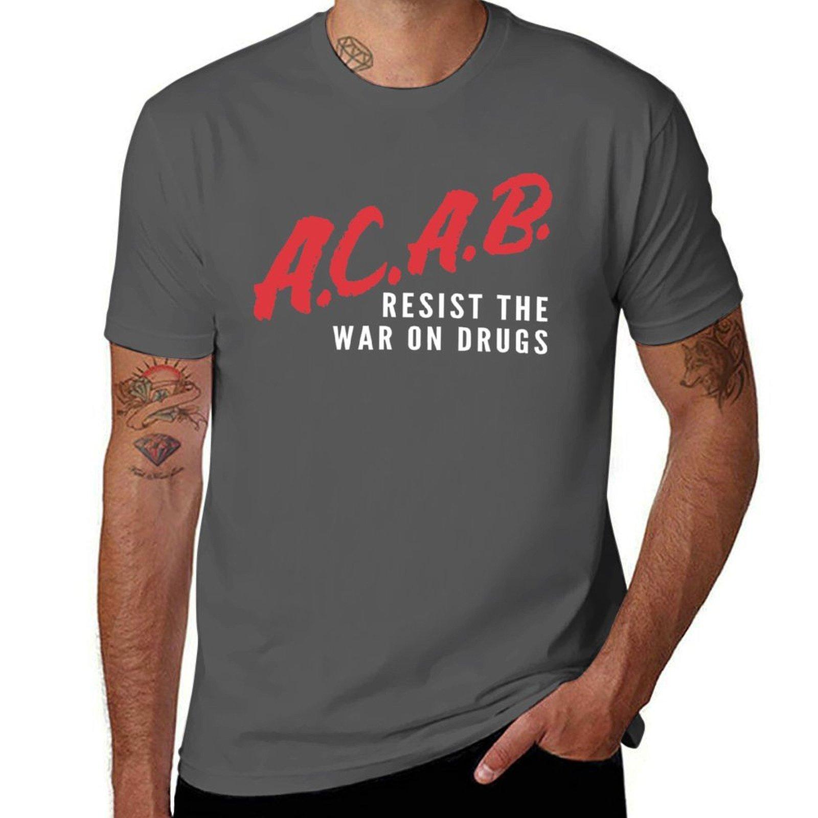 

ACAB/DARE T-Shirt t shirts for man graphic tees t shirt men 100% cotton luxury brand T-Shirt 4XL