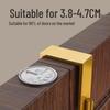 Non-Punch Behind-the-Door Hook Rack for Bedroom, Hall, Entry; Perfect for Clothes, Bags, and Keys