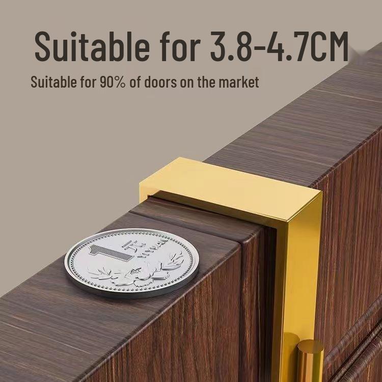 Non-Punch Behind-the-Door Hook Rack for Bedroom, Hall, Entry; Perfect for Clothes, Bags, and Keys