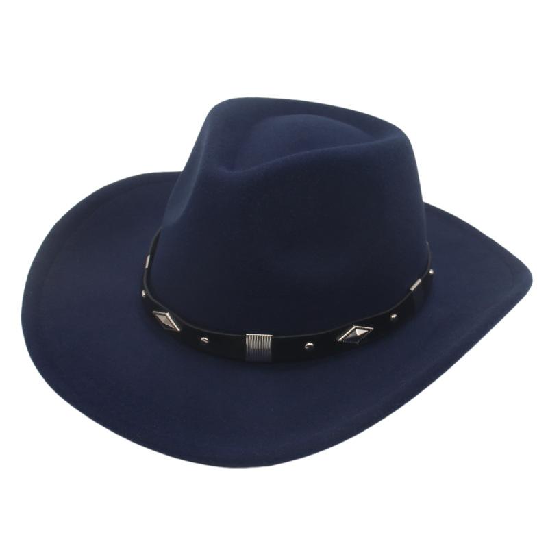 Love Top Western Cowboy Top Hat Jazz Dance Tibetan Tibetan Tibetan Hat Bent Edge Felt Hat