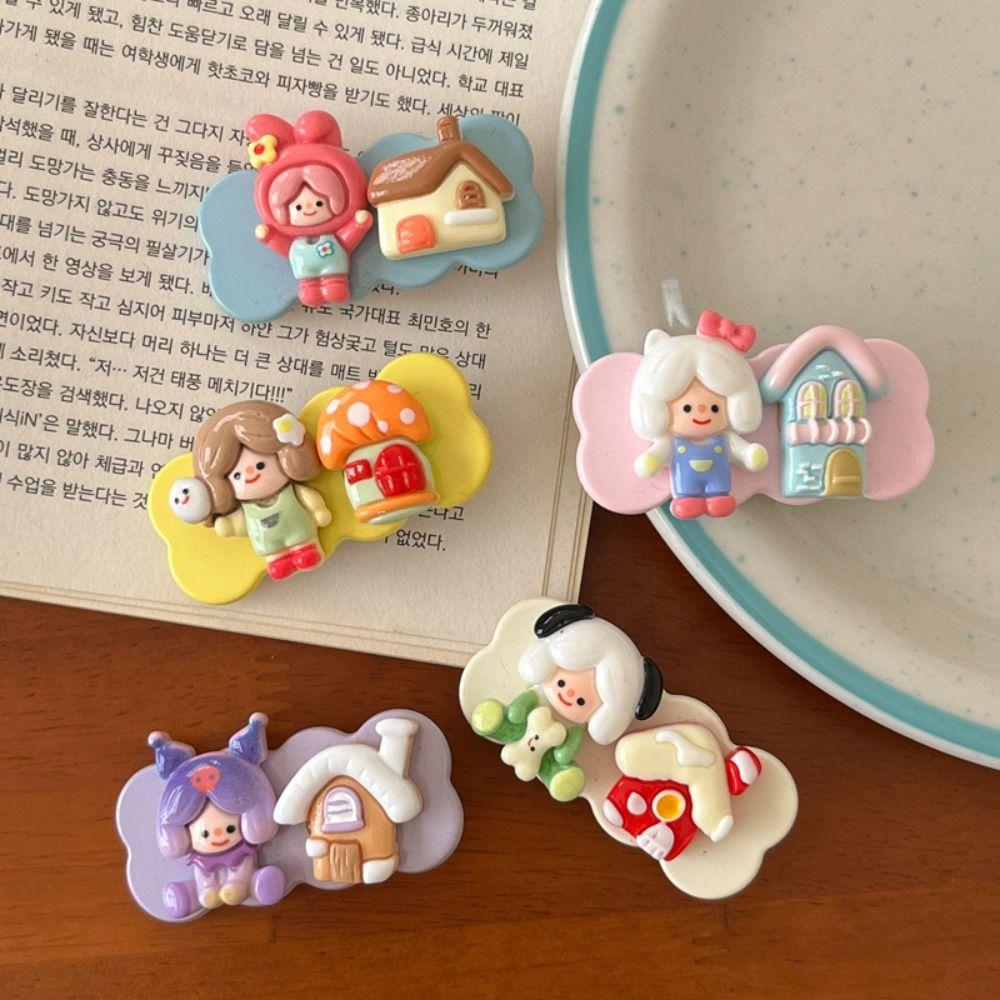 

Side Clips Cartoon Hairpin Korean Style Lovely Barrettes Creative Cute Duckbill Clip Daily D