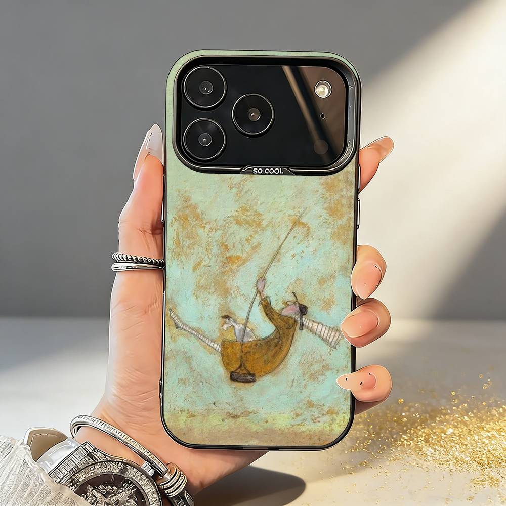

Крошечный W-Теплый Wit Истории S-Сэм Тофт Чехол для телефона Для iPhone17 16 15 14 13 12 Pro Max Серый Черный Матовый Лазерный Металлик Аврора Funda iPhone16promax