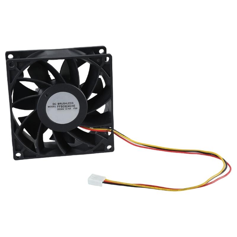 

24V Cooling Fan 9x9cm FFB0924EHE 4800RPM With Temperature Monitoring Alarm Function for Computer/Server Radiator 1
