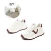 Foam Sole Leather Forrest Gump Shoes 2025 Spring New Thick Sole Heightening Sports Shoes Casual Women's Shoes Versatile Little White Shoes