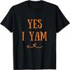 Funny Yes I Yam Thanksgiving Fall Harvest Couple Matching T-Shirt