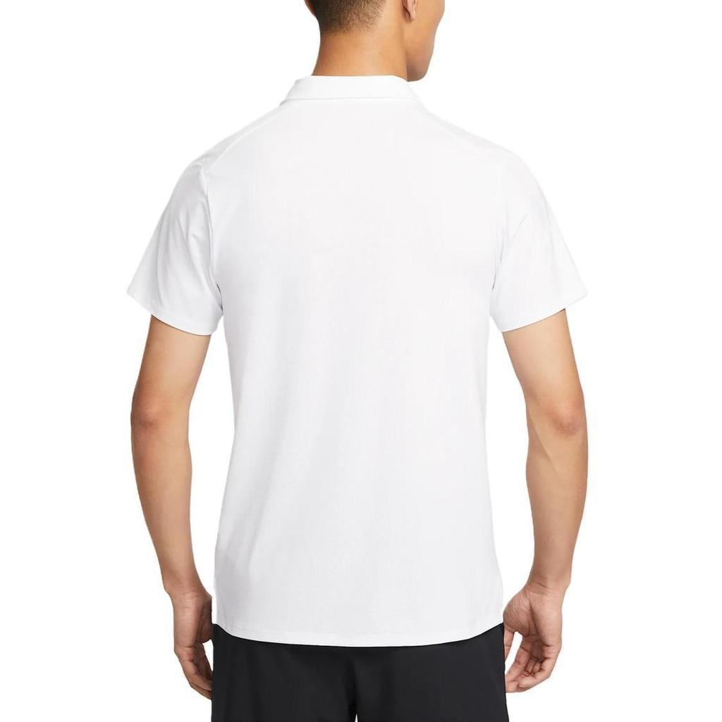 Nike Solid Color Quick-Dry Comfortable Men's Short Sleeve T-Shirt in White FZ6908-100