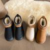 Elegant Fluffy Snow Boots 22 New Autumn and Winter New Warm Thick-soled Sleeve Snow Cotton Shoes