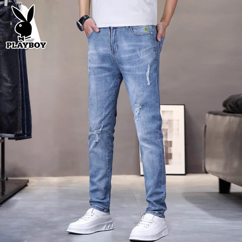 PLAYBOY Men s Slim Fit Straight Leg Jeans 36