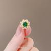 Elegant Emerald Anti-Exposure Brooch - High-End Pin and Versatile Corsage for Women