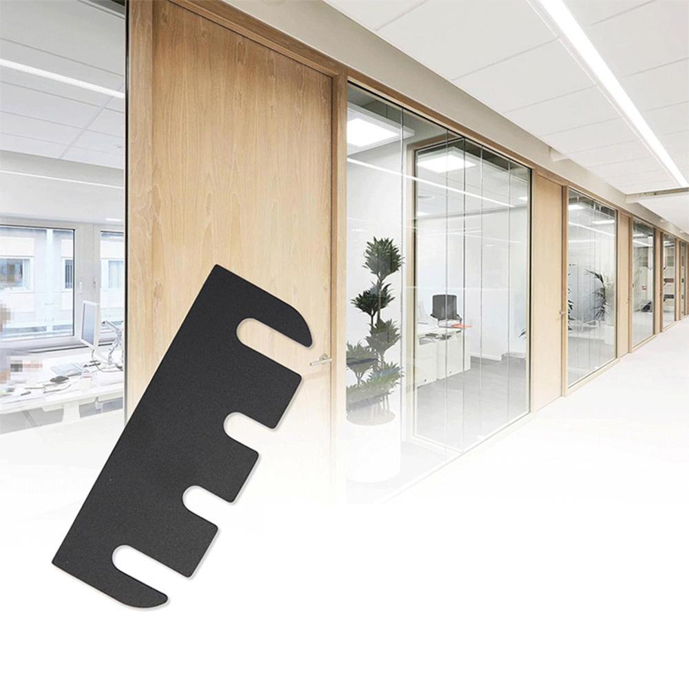 10Pcs Door Hinge Shims 0.030 Inch Thickness 4 Inch Hinge Shims For Door Hinge Repair Kit Black PVC Hinge Shim