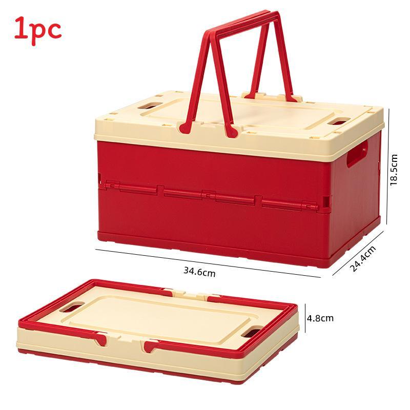 Foldable Multifunctional Pp Storage Bin With Handle For Kitchen And Pantry Organization
