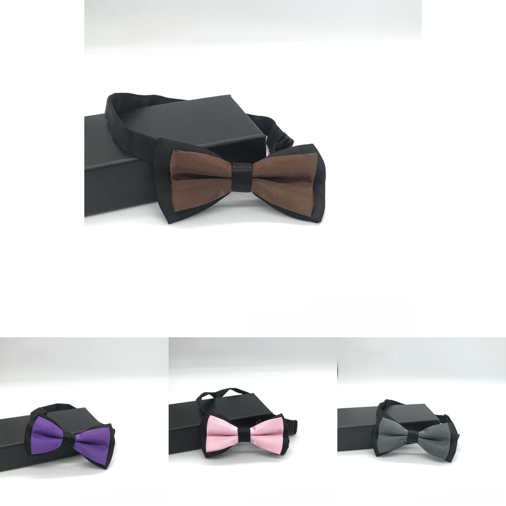 Childrens Fashion Bow Tie With Solid Pattern For Wedding And Performance Use