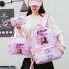3-teiliges/Set Anime niedlich Kpop bedruckter Rucksack mit Handtasche Federmäppchen für Teenager Schüler Mädchen Junge Schultasche Schultasche Große Kapazität Reisetasche Mochila
