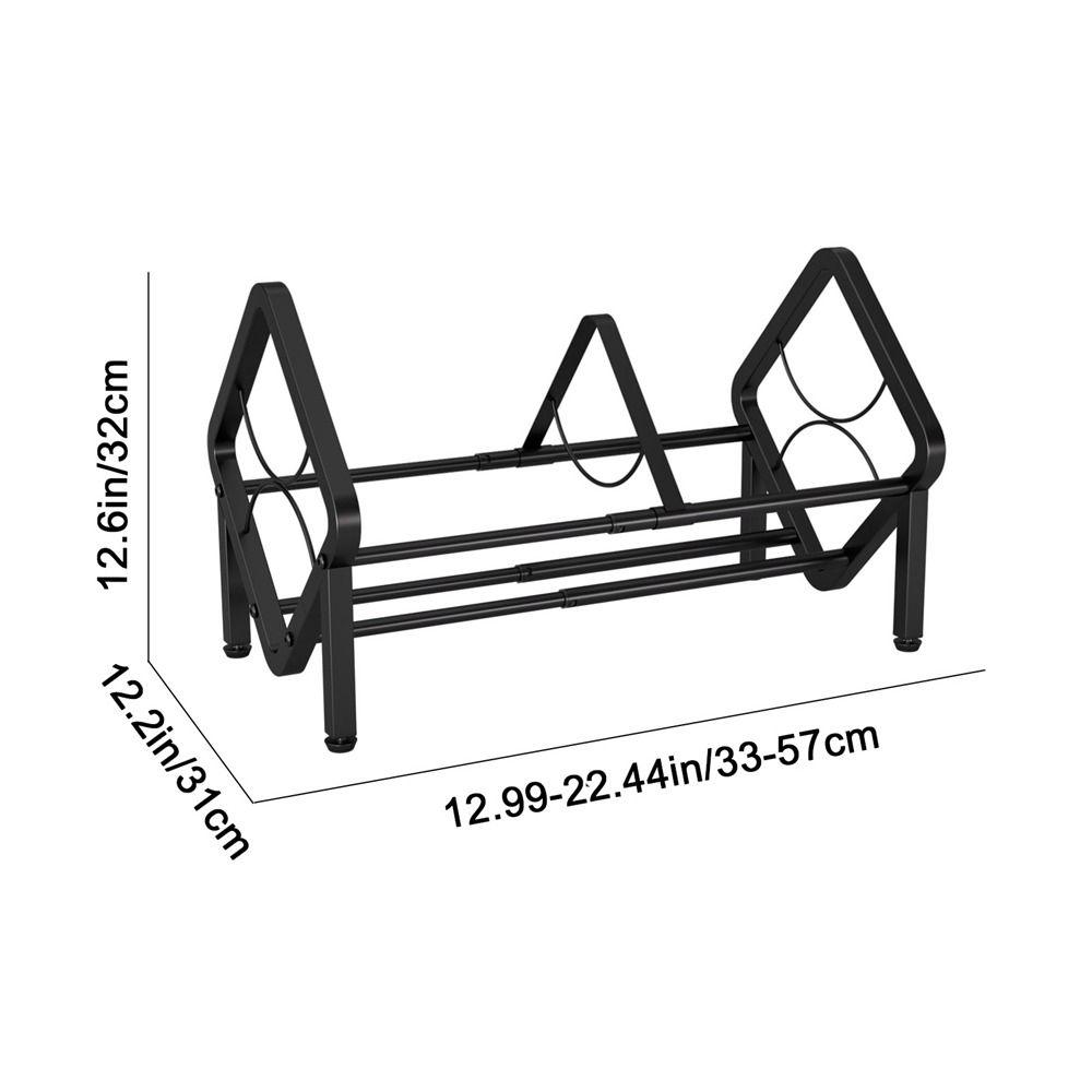Black Vinyl Record Holder Large Capacity CD Record Display Durable Desktop Bookshelf  Living Room