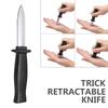 Props Toys Joke Magic Plastic Retractable Knife Joke Prank Props Knife Scary Trick Fake Dagger Funny