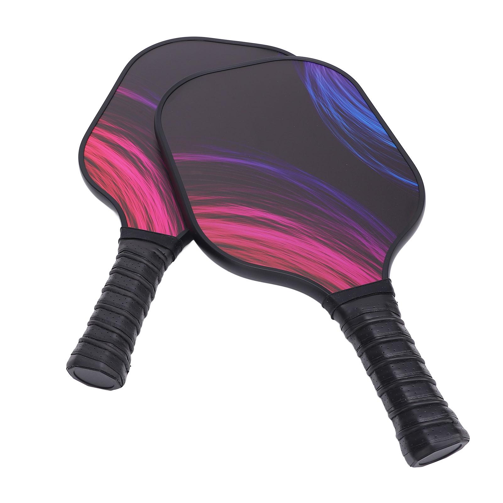 

Набор из 2 ракеток для пиклбола, карбоновое волокно, силикон, ПУ, ПВХ, 16 мм, легкие ракетки для пиклбола с