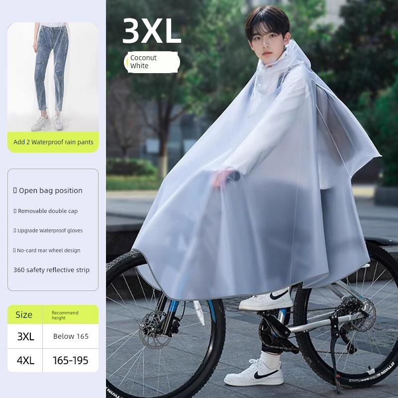 Raincoat Bicycle Mountain Bike Riding Junior High School Student Male Dedicated Single Body Rainstorm Prevention New Poncho Women