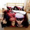 Jujutsu Kaisen Bedding Set Quilt Cover Pillowcase Anime Figure Satoru Gojo Bed Bedroom Duvet Cover Decor Beddings Suit Kids Gift
